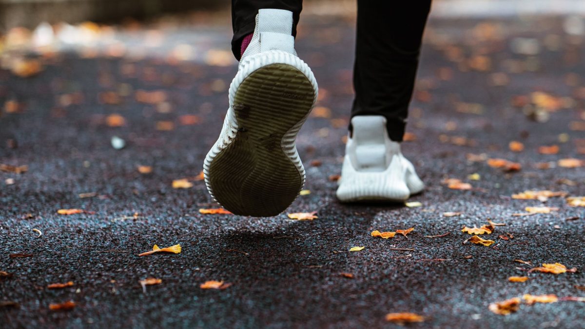 close up running shoes running